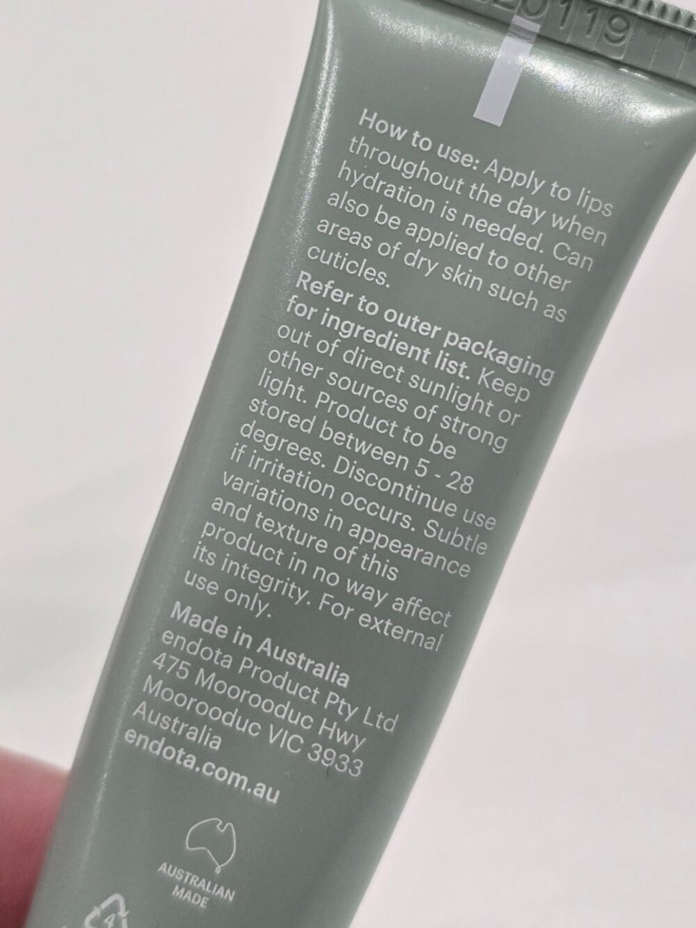 Endota Organics ✦ Hydrating Lip Balm ✦ Calendula Peppermint Nourishing 15g NWT - Picture 6 of 8